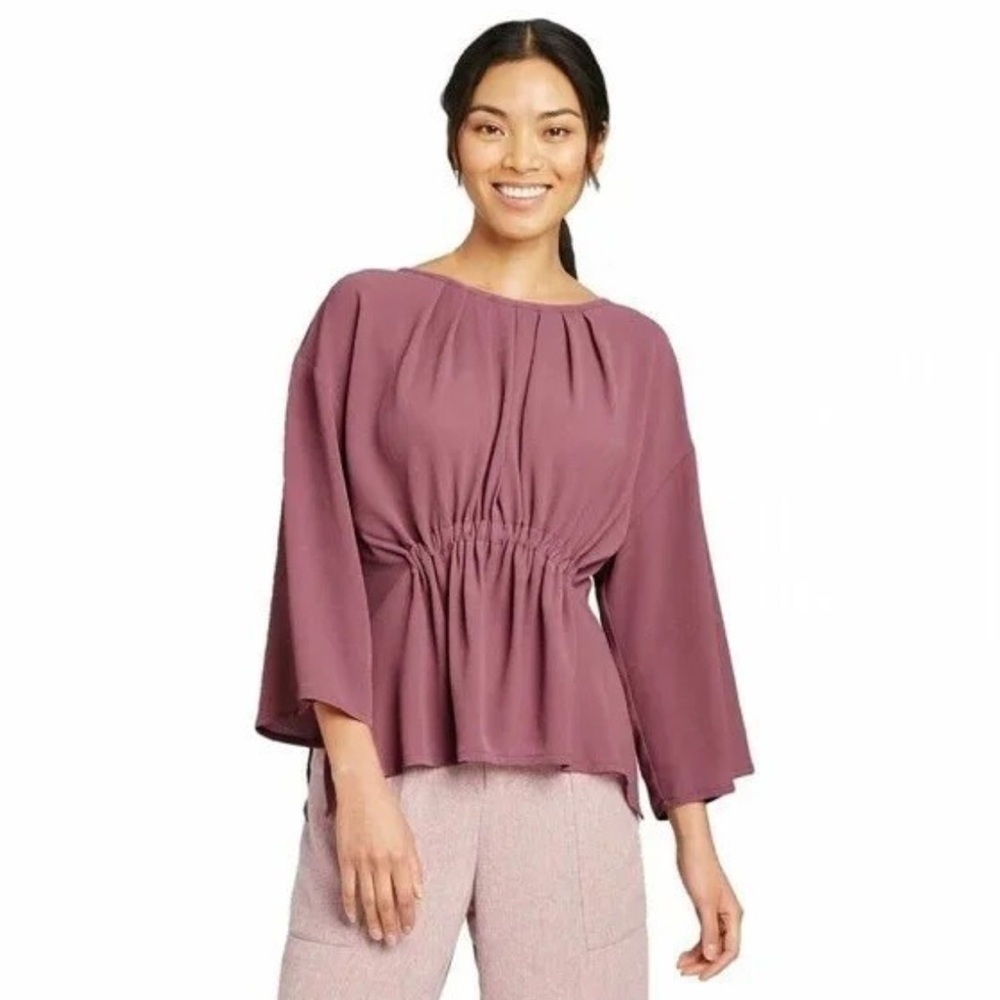 PROLOGUE Cinched Tunic in Plum